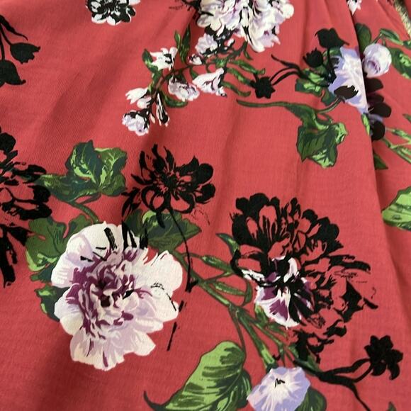 NWT Adam Levine Floral Hi-lo Dress Small 4 6 Wedding Guest Flowy Romantic NEW - Picture 12 of 16